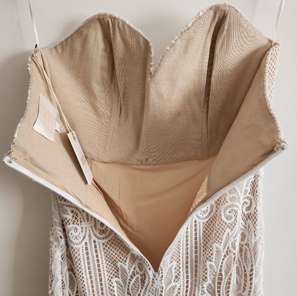 COPY - Stone Cold Fox Market Gown Bride Bridal Wedding Small Medium Slip Lace - Picture 15 of 16